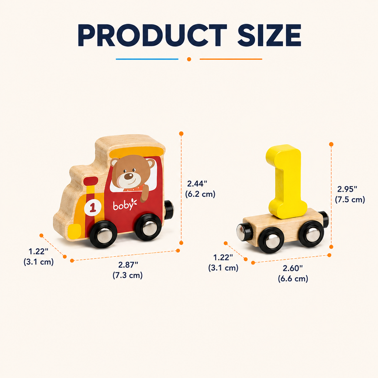 Montessoridays™ Wooden Number Train Set — product details 4