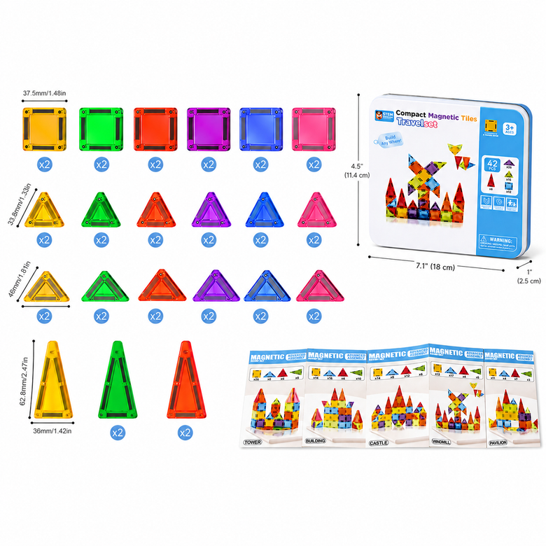 Montessoridays™ Travel Magnetic Tiles — product details 3
