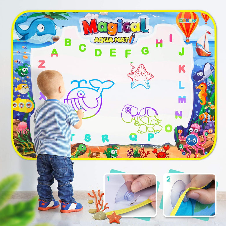 Montessoridays™ Magic Water Drawing Doodle Mat — play and product details