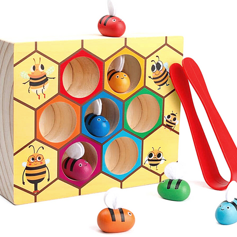 Montessoridays™ Bee Wooden Sorting Game — play and product details