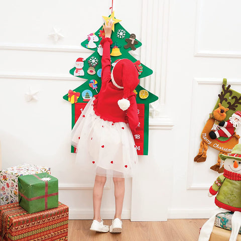 Montessoridays™ Felt Christmas Tree Advent Calendar — play and product details