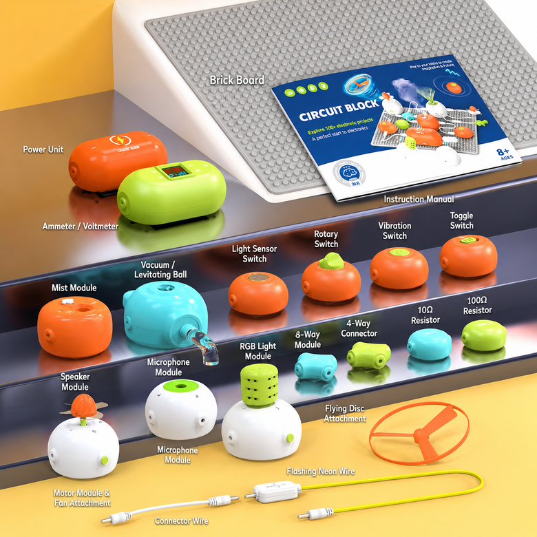Kit de circuitos a presión de electrónica STEM Montessoridays™ para niños — detalles del producto 3