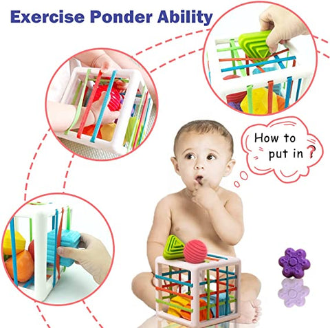 Montessoridays™ Sensory Sorting Cube — play and product details