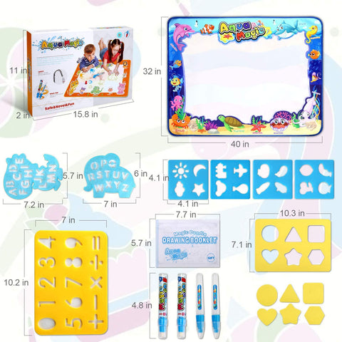 Montessoridays™ Magic Water Drawing Doodle Mat — play and product details