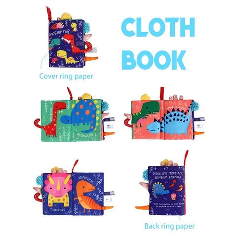 Montessoridays™ 3D Animal Tails Cloth Book — play and product details