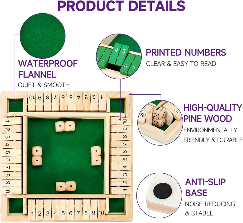 Montessoridays™ Shut The Box Dice Game — product details 2