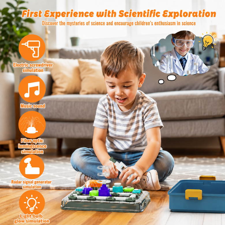 Kit de Circuitos Electrónicos STEM Montessoridays™ — Más de 480 Proyectos — detalles del producto 1