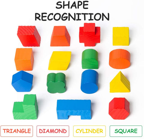 Montessoridays™ Wooden Shape Sorting Cube — play and product details