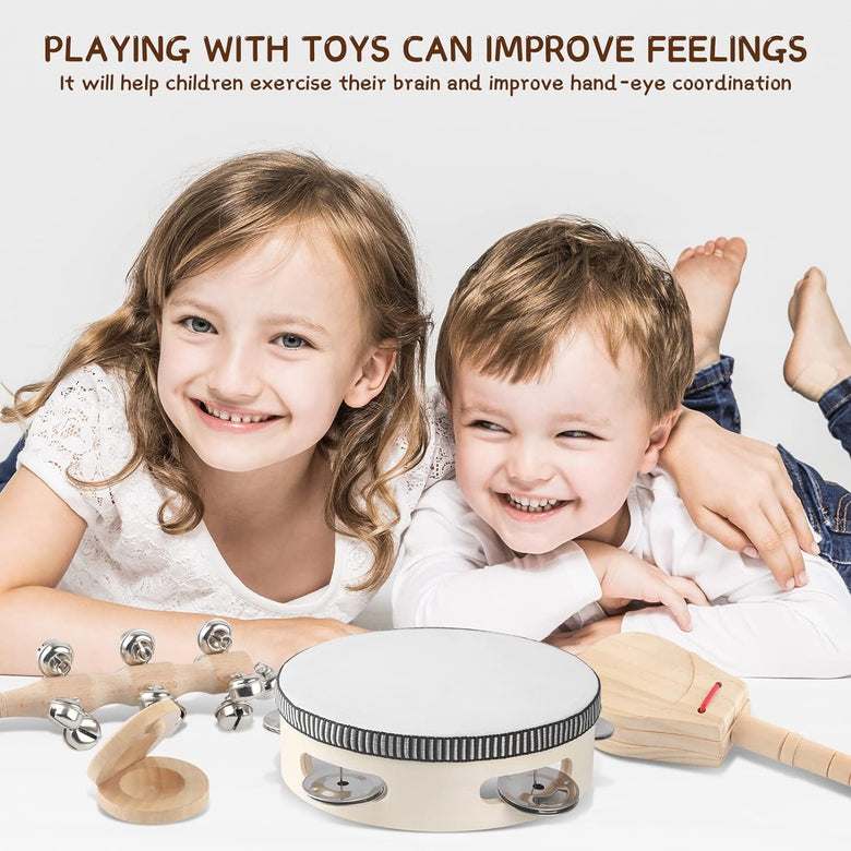 Montessoridays™ Wooden Music Instruments · 6 Pieces — play and product details