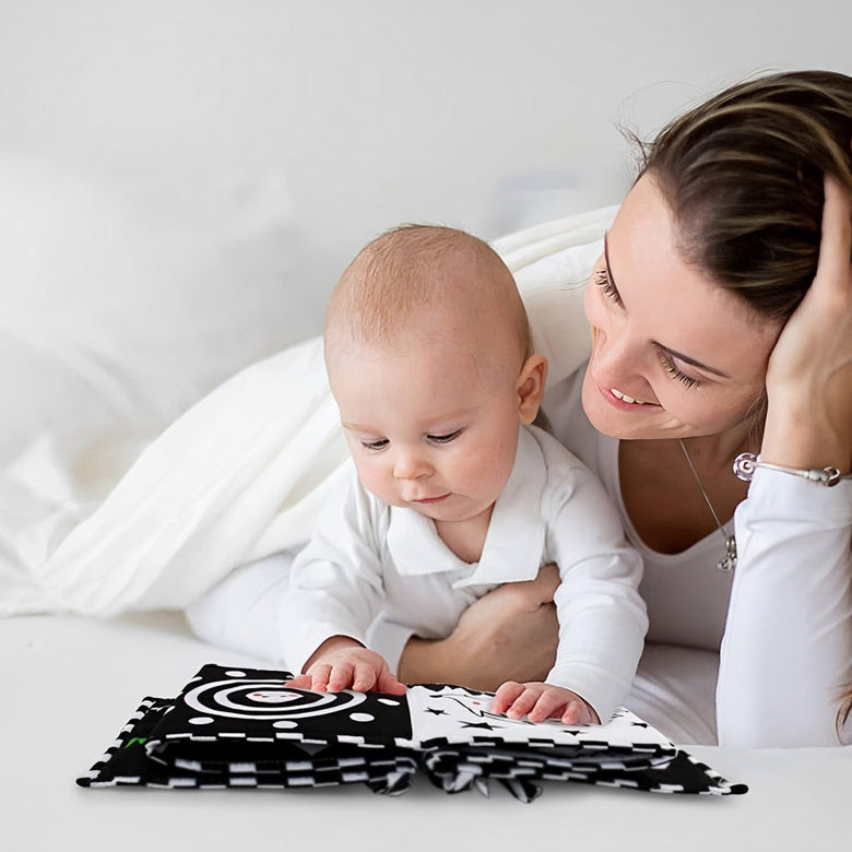 Montessoridays™ High-Contrast Baby Sensory Book — play and product details
