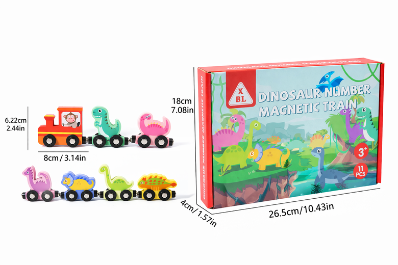 Montessoridays™ Wooden Dinosaur Train — play and product details