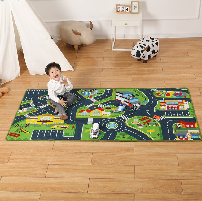Montessoridays™ Vehicles City Play Mat — play and product details
