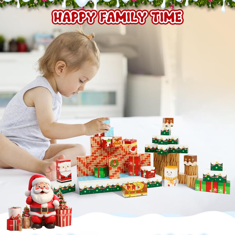 Montessoridays™ Christmas Magnetic Blocks — product details 1