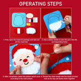 Christmas felt craft kit — stitching and decorating steps
