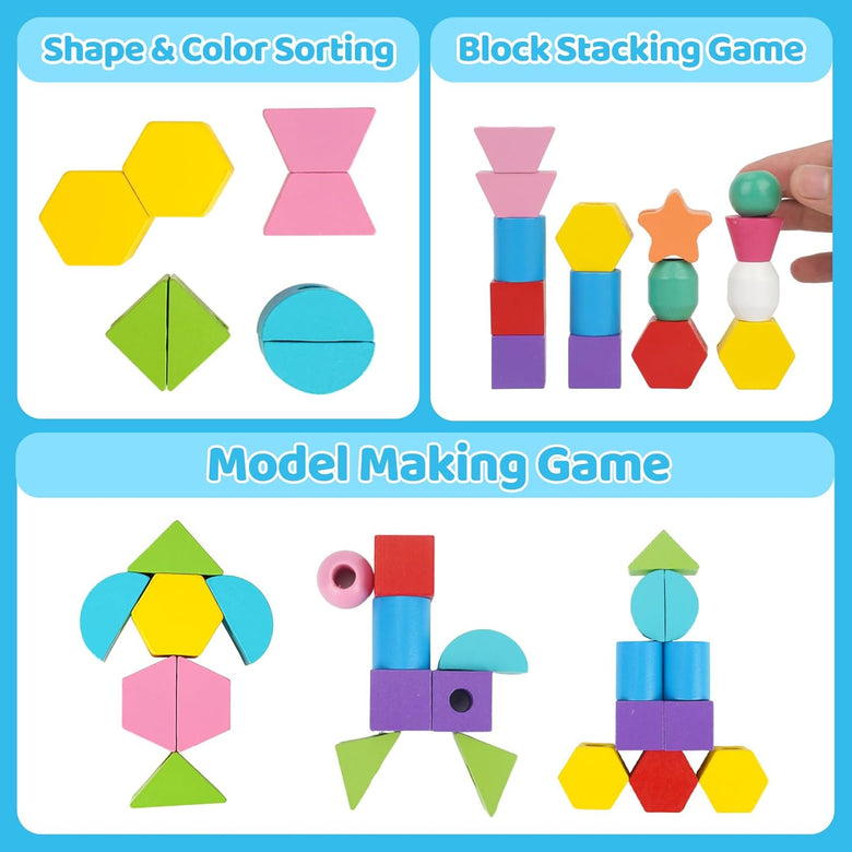 Montessoridays™ Beads & Balance Stacking Game — product details 2