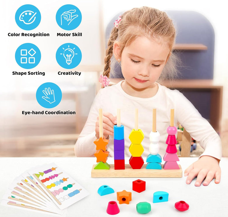 Montessoridays™ Beads & Balance Stacking Game — product details 3