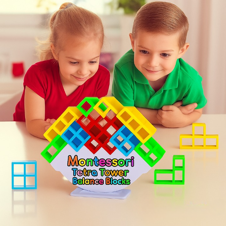 Montessoridays™ Tetra Tower Balance Blocks — product details 1