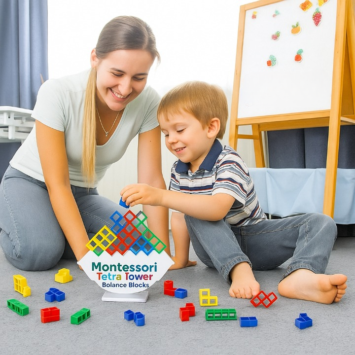 Montessoridays™ Tetra Tower Balance Blocks — product details 3