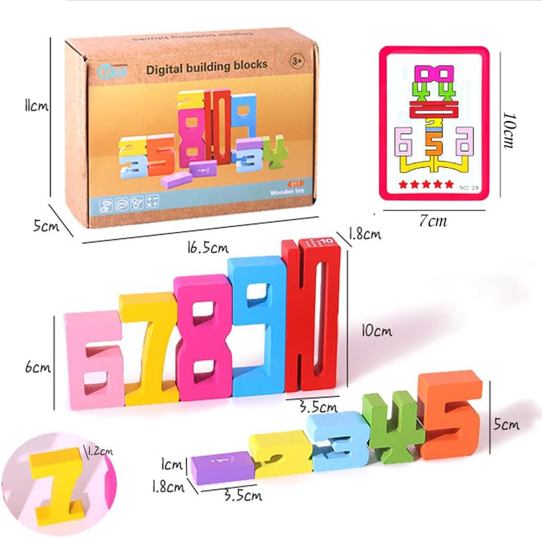 Bloques de construcción de números de madera Montessoridays™ — detalles del producto 4