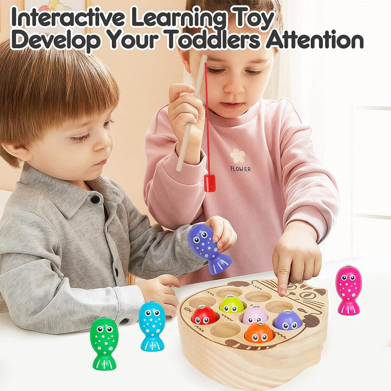 Montessoridays™ Cat Wooden Fishing Game — product details 1