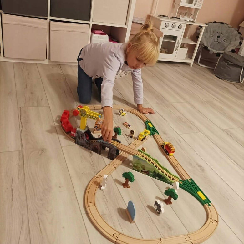 Montessoridays™ Wooden Train Track — product details 1