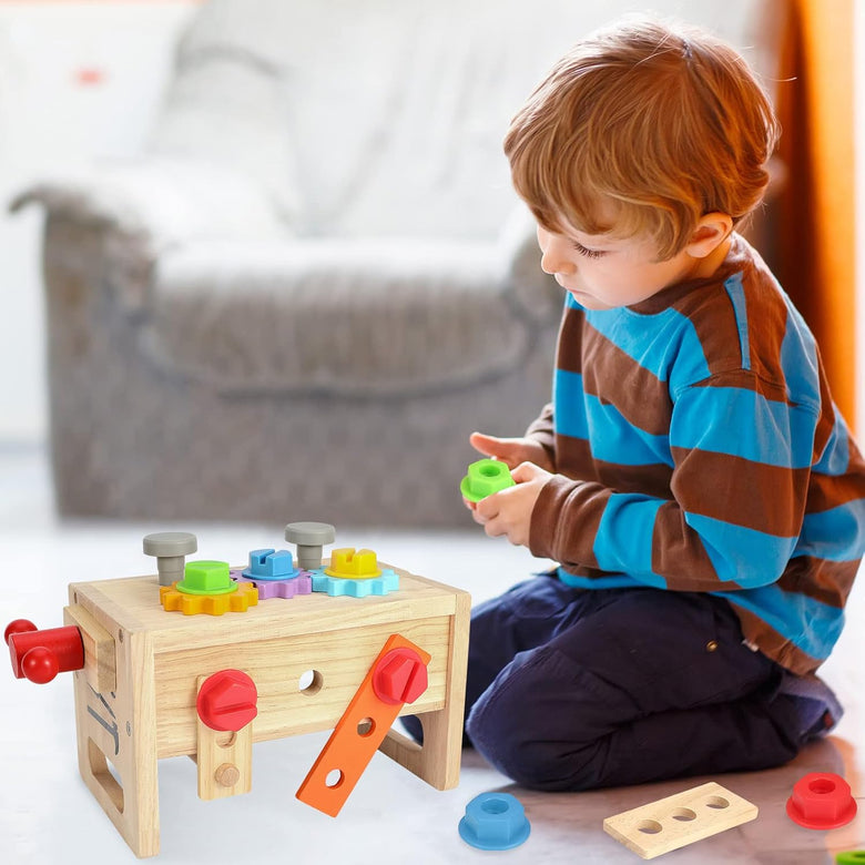 Montessoridays™ Wooden Construction Tools · 30 Pieces — play and product details