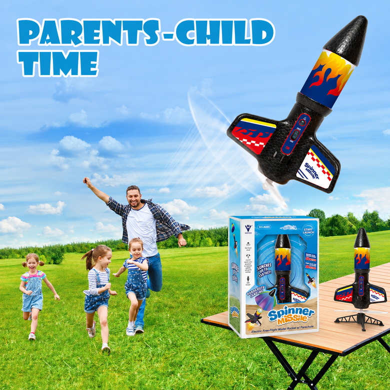 Montessoridays™ Outdoor Rocket Launcher Set for Kids — product details 2
