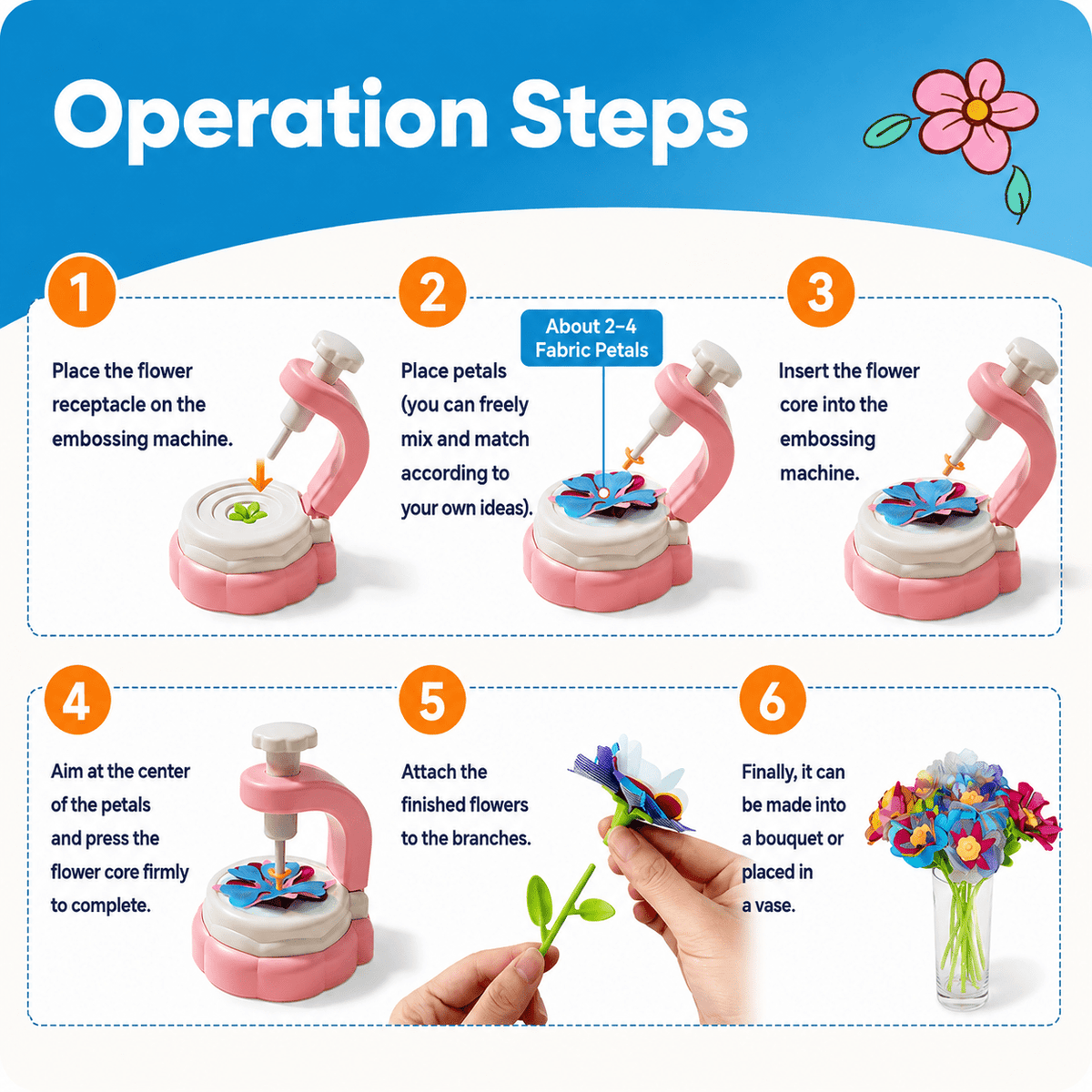 Montessoridays Fabric Flower Making Kit — view 3