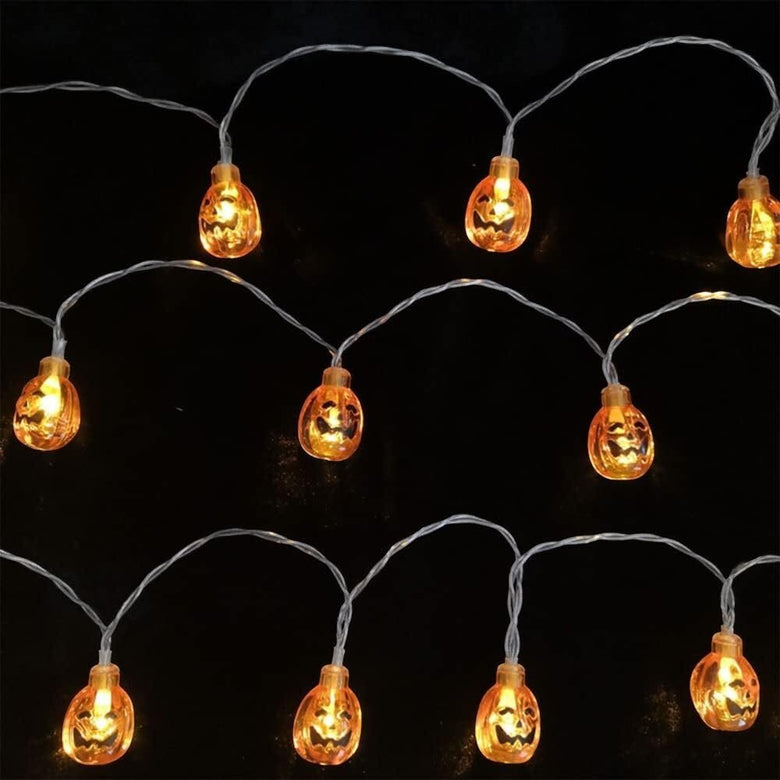 Montessoridays™ Halloween Pumpkin LED Light String — play and product details