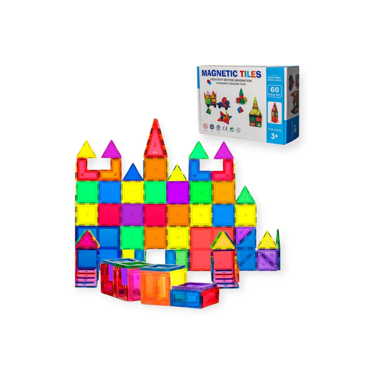 Montessoridays Magnetic Building Blocks (60 pcs) — view 1