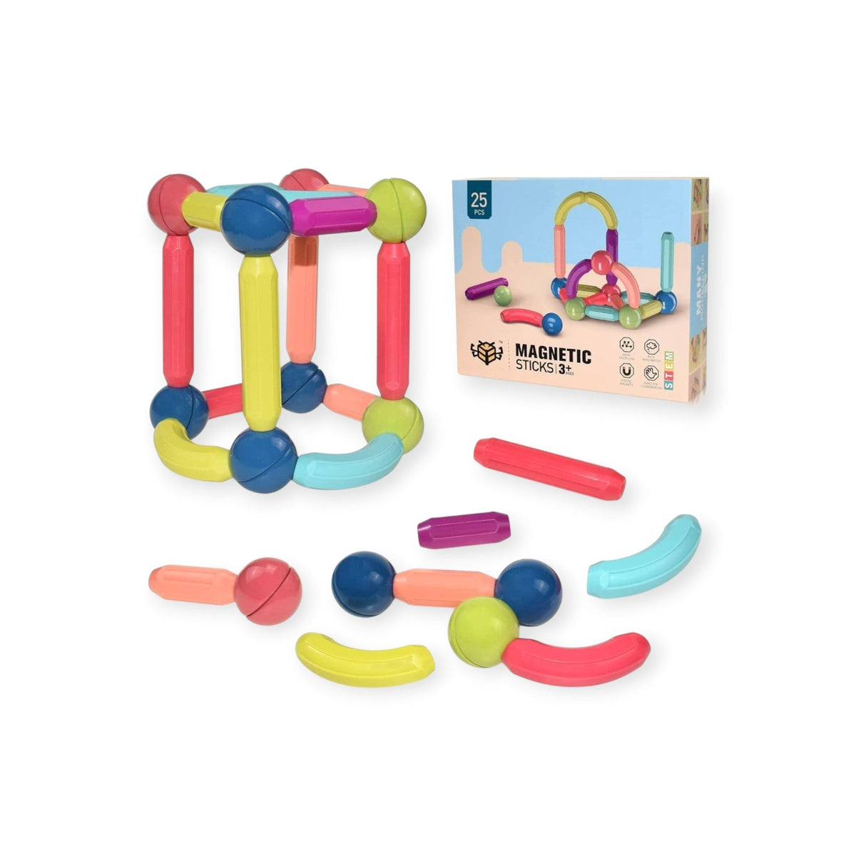 Montessoridays Magnetic Building Sticks — view 1