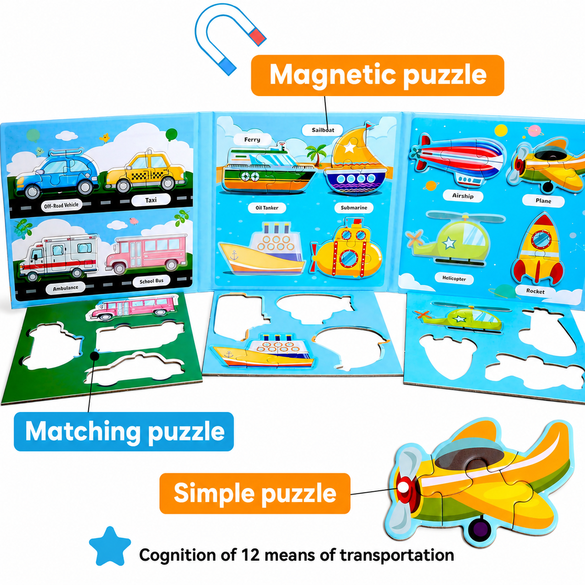 Montessoridays Magnetic Story Puzzle Books — view 3