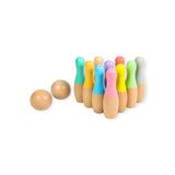 Montessoridays Rainbow Wooden Bowling Set — view 1