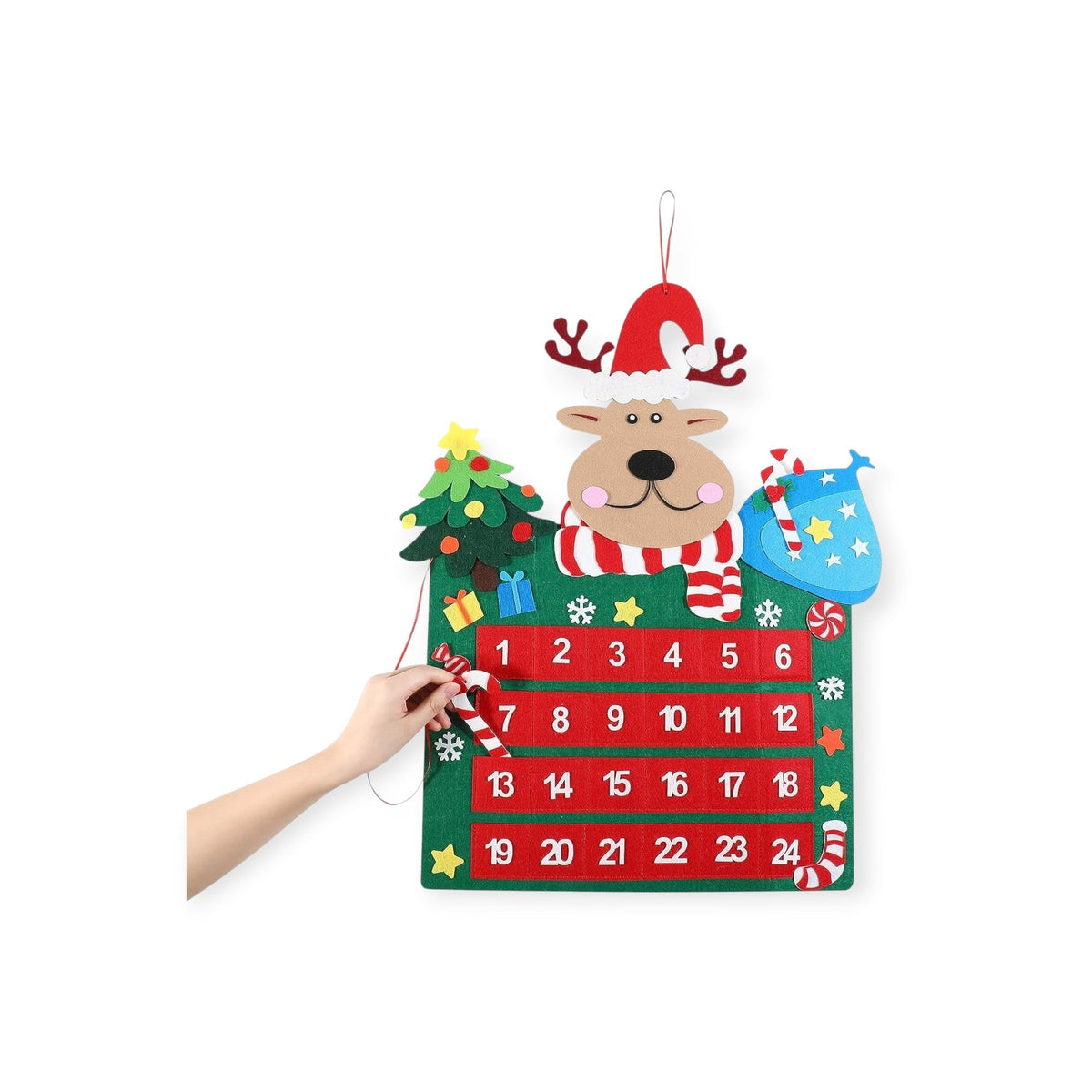 Montessoridays Reindeer Felt Advent Calendar — view 1