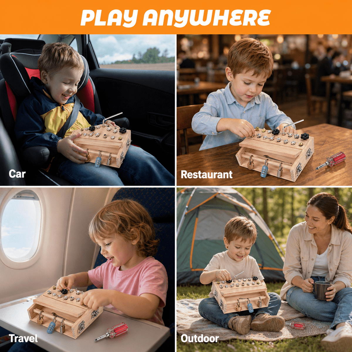 Montessoridays Screwdriver Board Set 18-in-1 — view 2