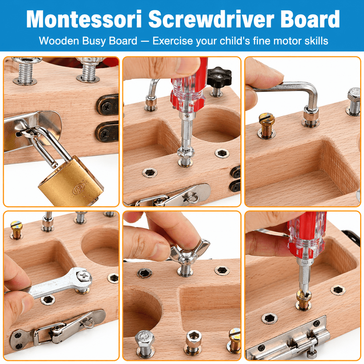 Montessoridays Screwdriver Tool Board — view 3