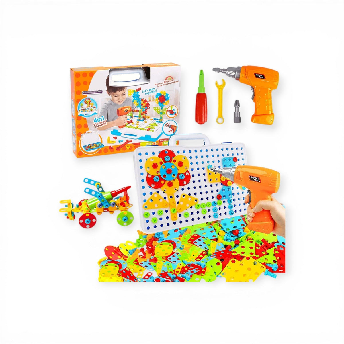 STEM Drill Building Kit (237 Pieces) — view 1