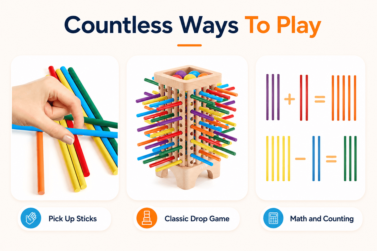 Montessoridays Stick Drop Tower Game — view 5