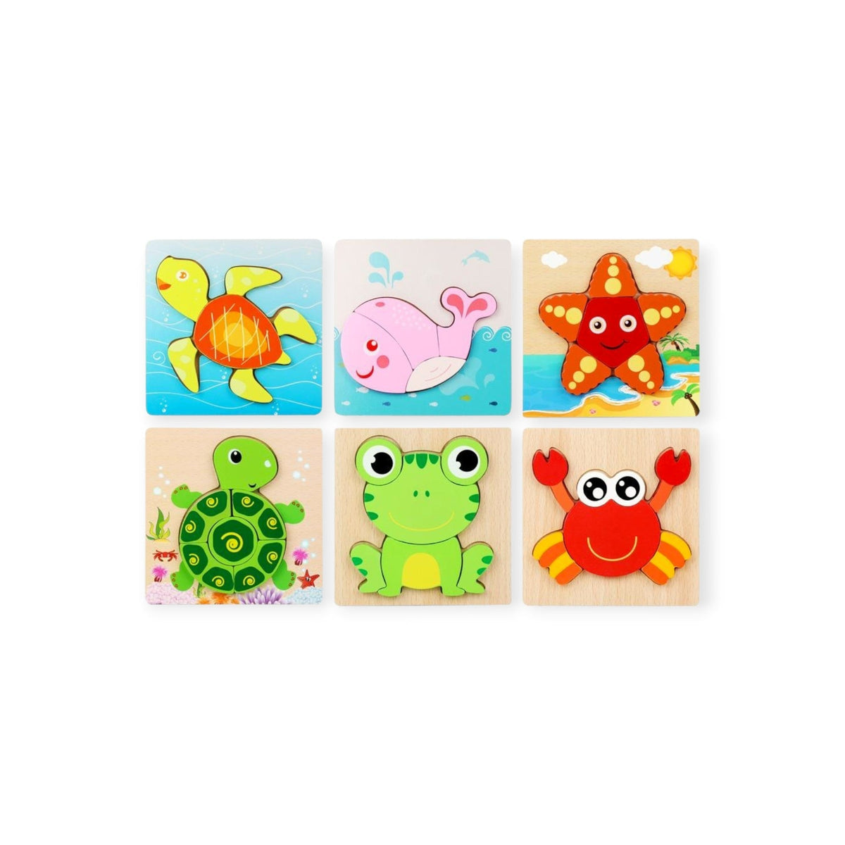 Montessoridays Summer Friends Wooden Puzzle (6 pack) — view 1