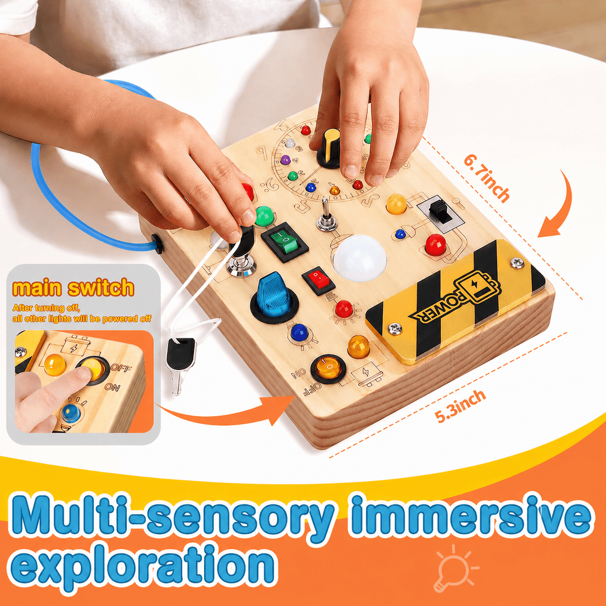 Montessoridays Switch & Light Activity Board — view 3