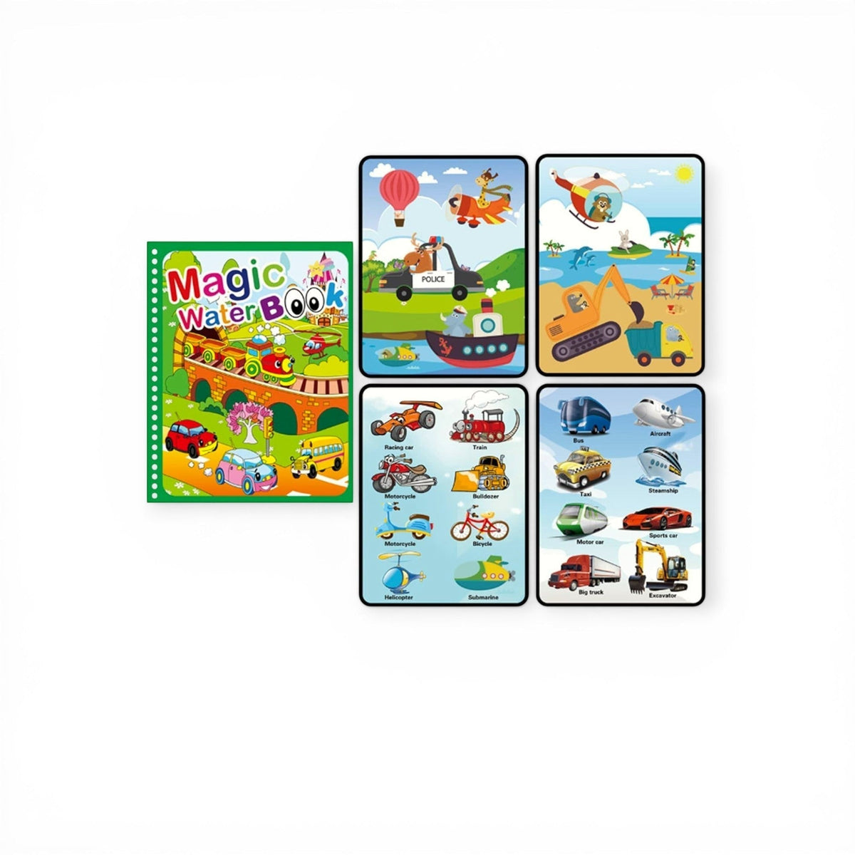 Montessoridays Water Drawing & Coloring Book — view 2
