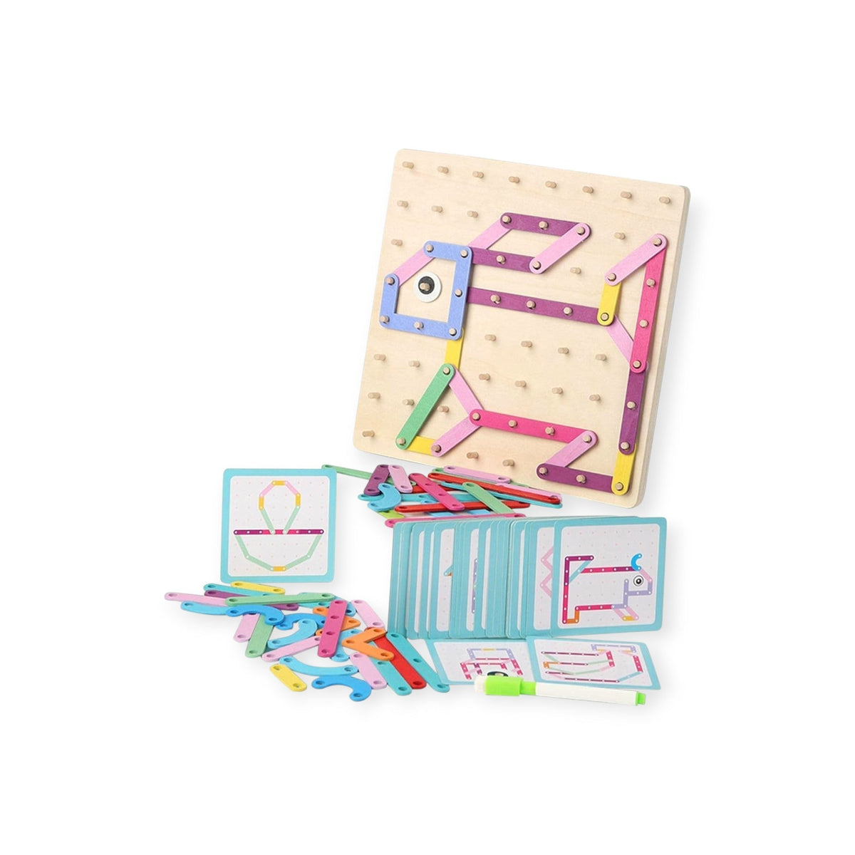 Montessoridays Wooden Geometry Educational Toy — view 1