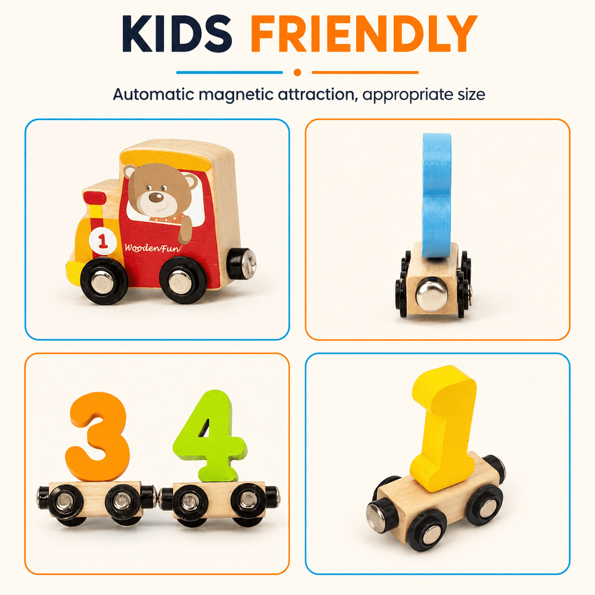 Montessoridays Wooden Number Train Set — view 4