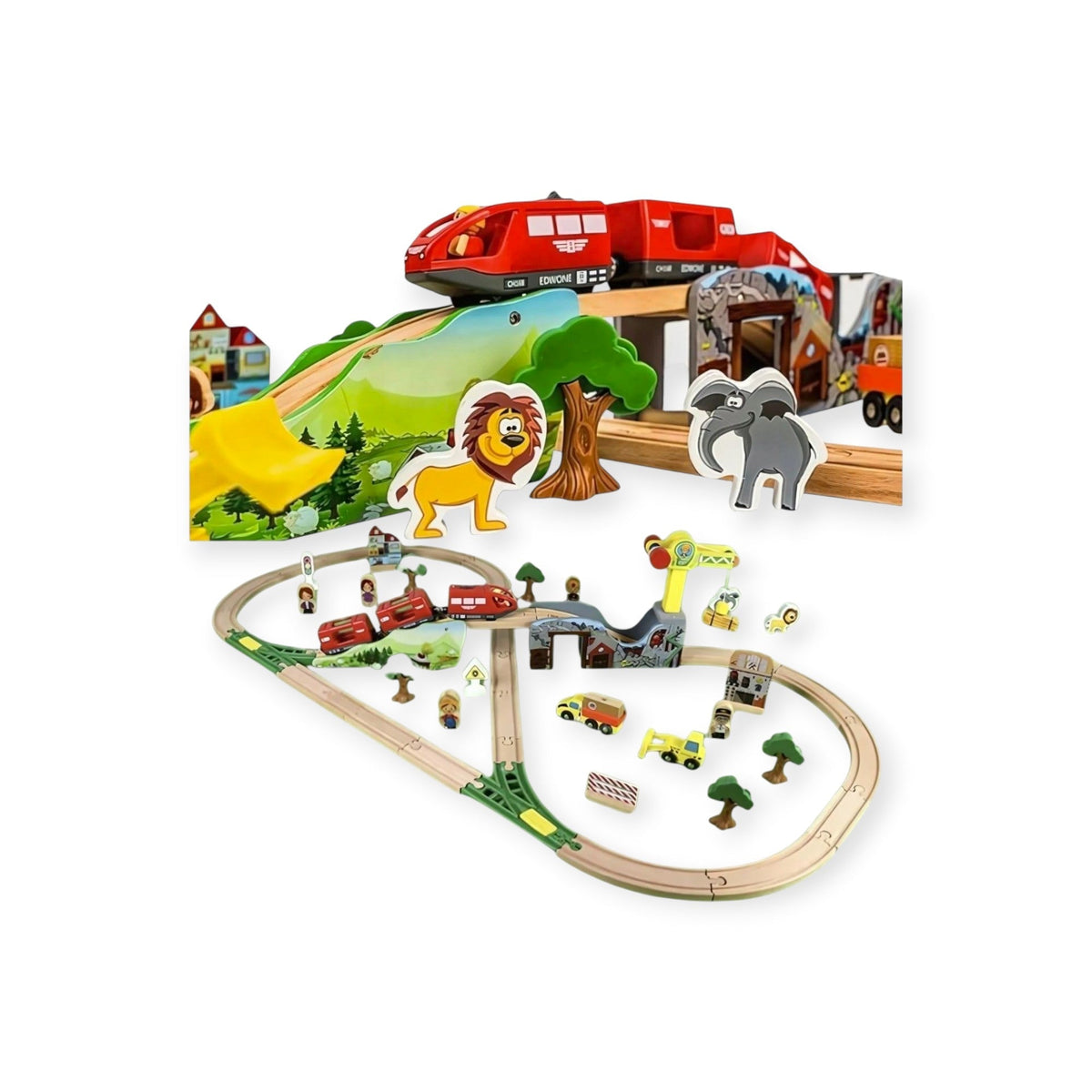 Montessoridays Wooden Train Track — view 1