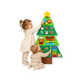 Montessoridays wooden Christmas tree busy board