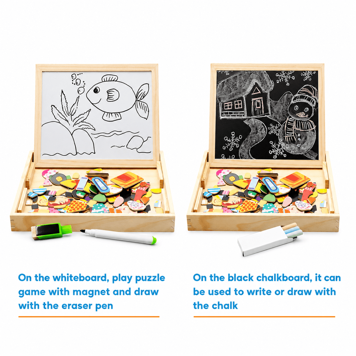 Magnetic creative play board