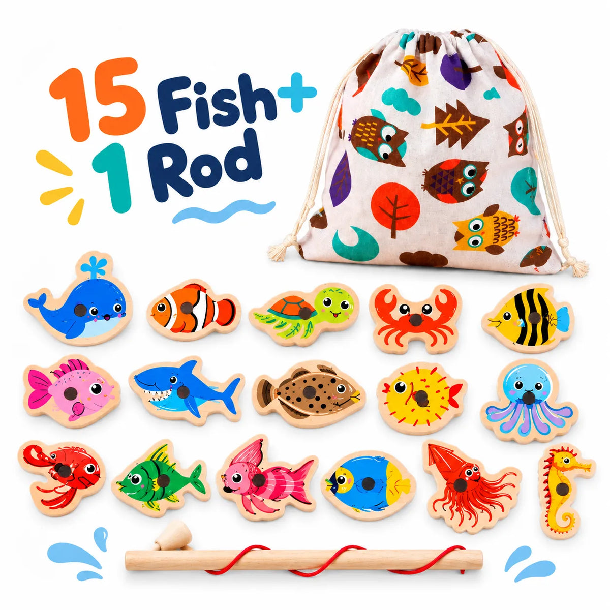 Montessoridays™ Magnetic Fishing Game